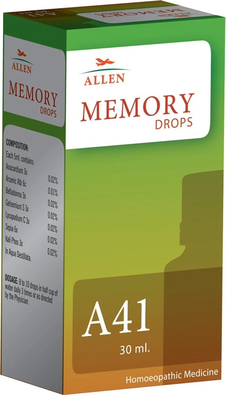 Allen Homeopathy A41 Memory Drops - 30 ml