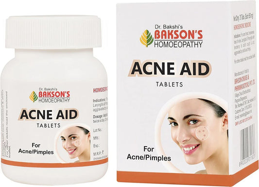 Bakson's Homeopathy Acne Aid Tablets - 75 Tablets