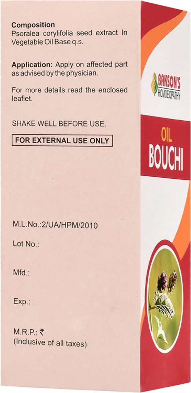 Bakson's Homeopathy Bouchi Oil - 60 ml