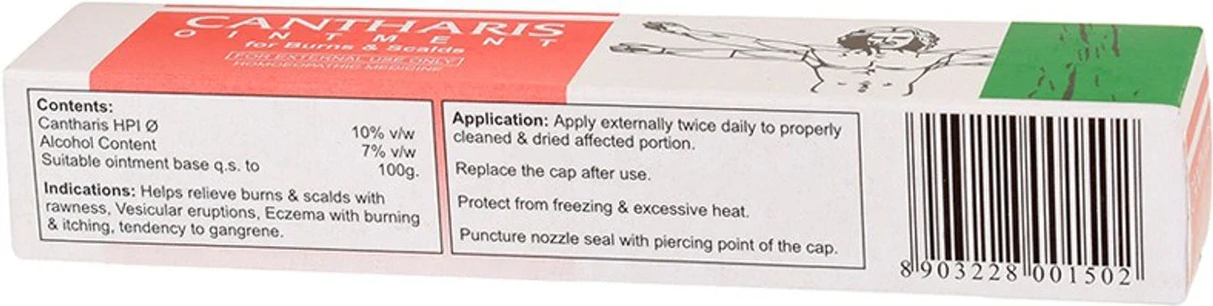 Bakson's Homeopathy Cantharis Ointment - 25 gm