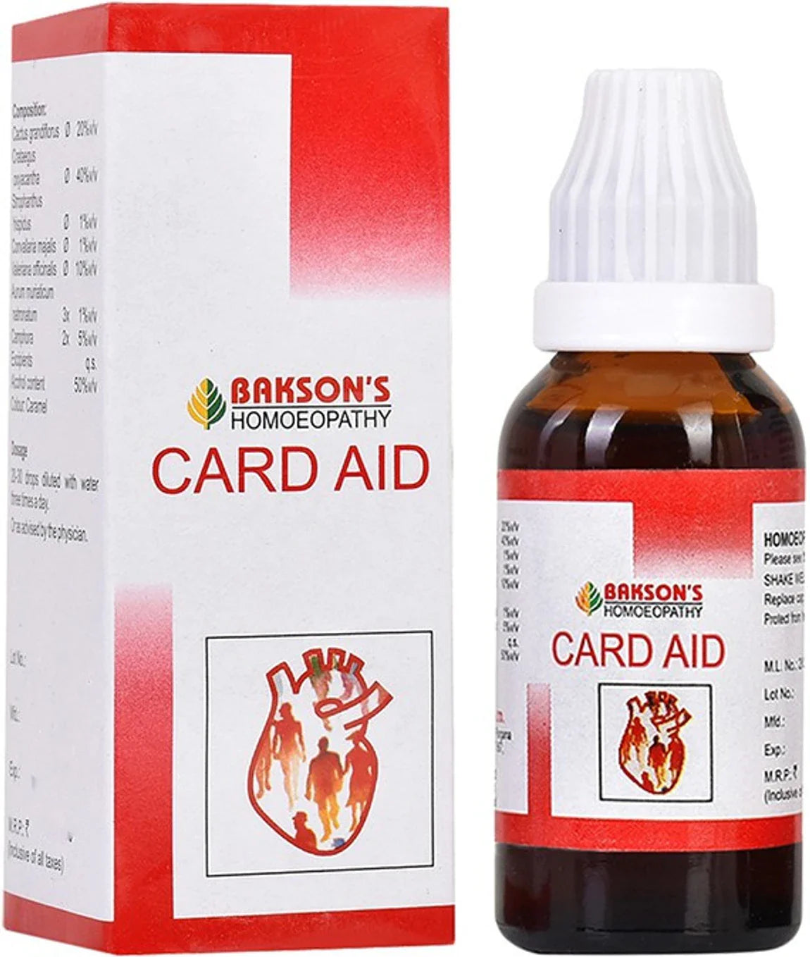 Bakson's Homeopathy Card Aid Drops - 30 ml