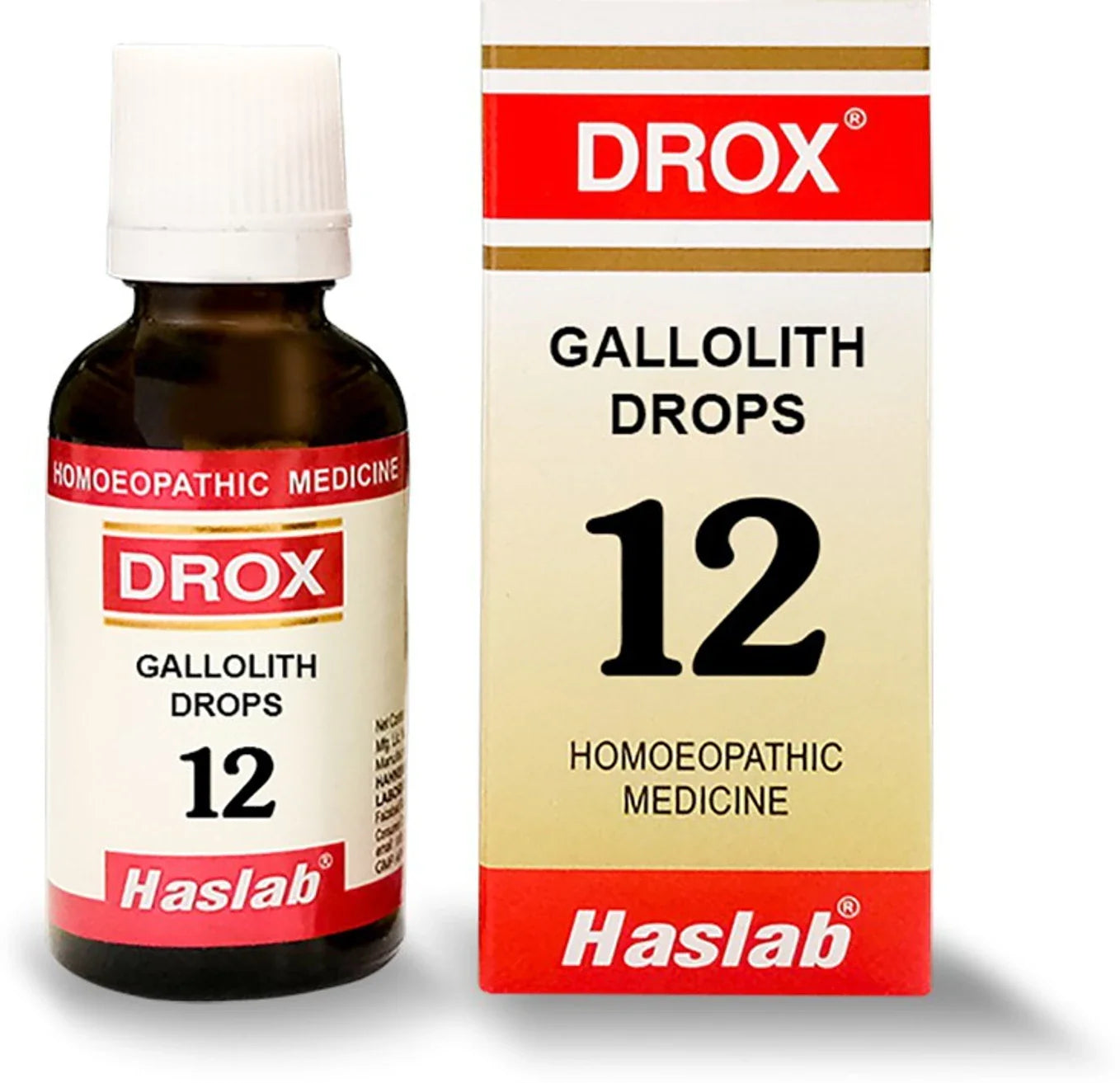 Haslab Homeopathy Drox 12 Galolith Drops - 30 ml