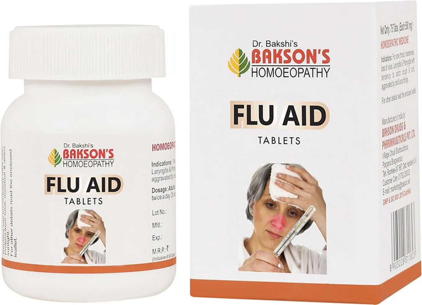 Bakson's Homeopathy Flu Aid Tablets - 75 Tablets