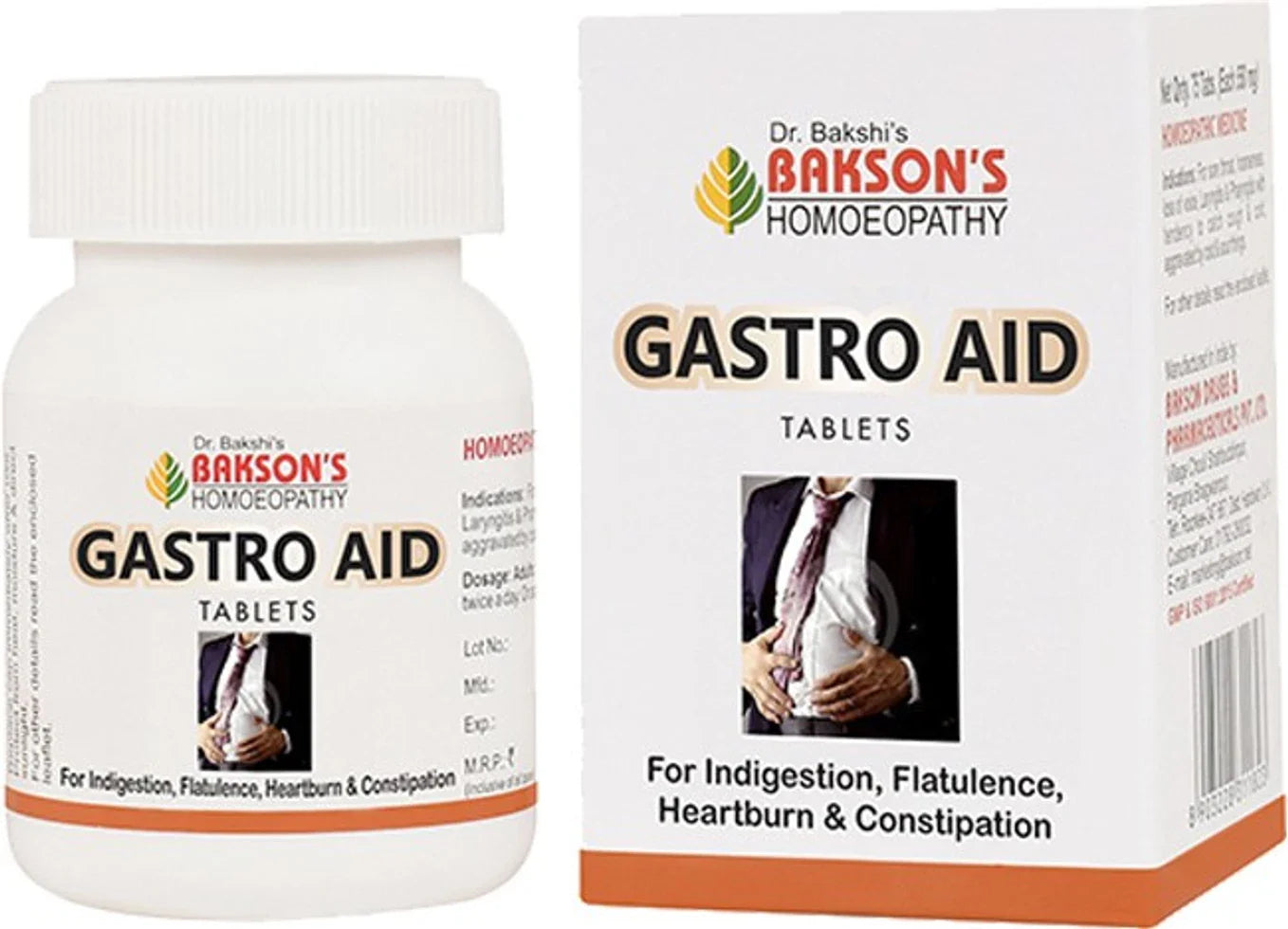 Bakson's Homeopathy Gastro Aid Tablets - 75 Tablets