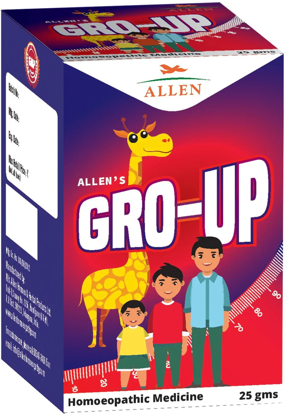 Allen Homeopathy Gro-Up Tablets - 25 gm