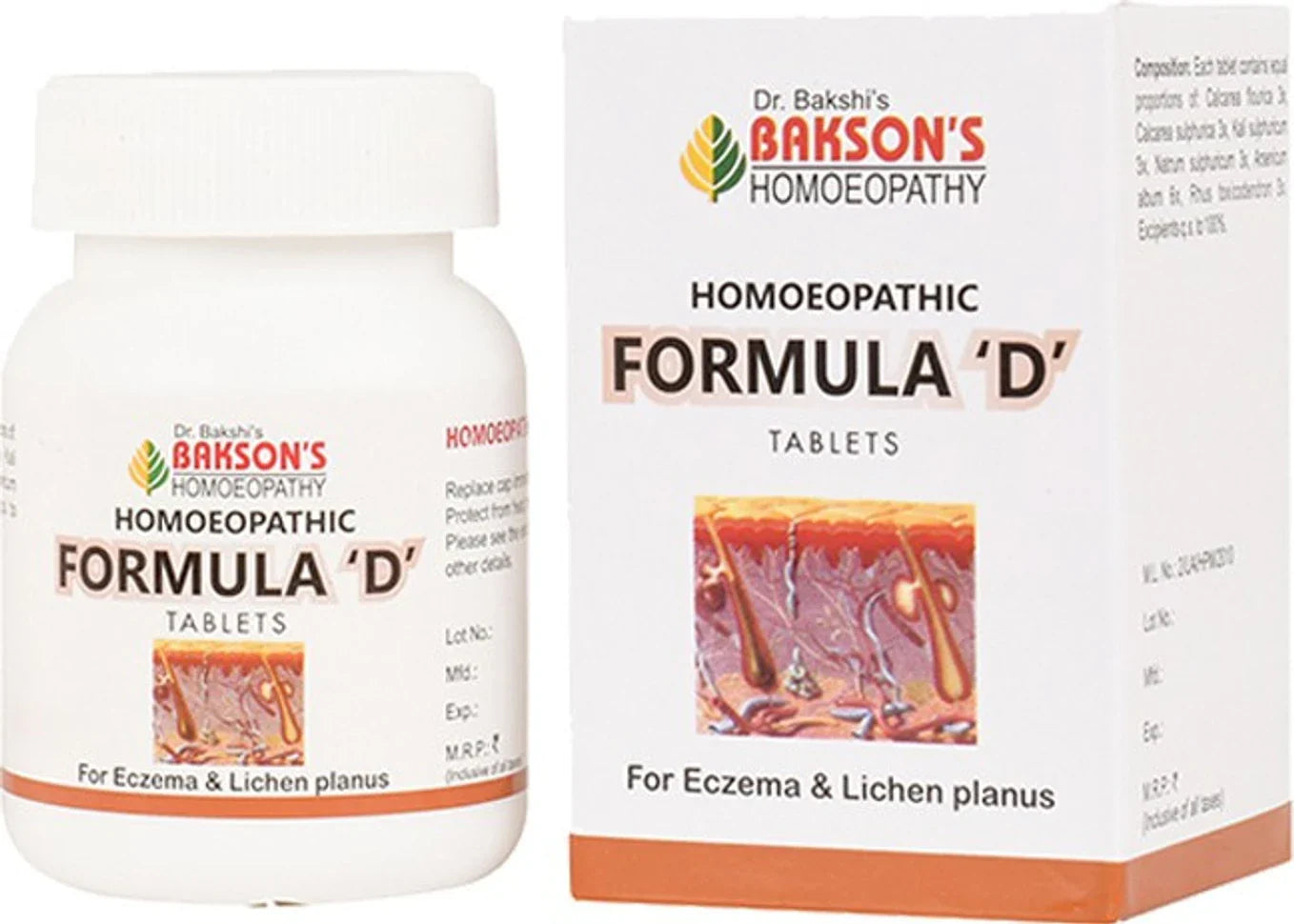 Bakson's Homoeopathic Formula D Tablet - 75 tabs