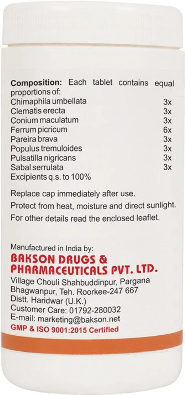 Bakson's Homeopathy Formula P Tablets - 75 tabs