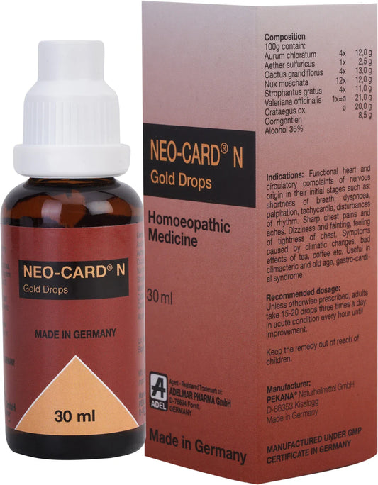 Adel Homeopathy Neo-Card N Gold Drop - 30 ml