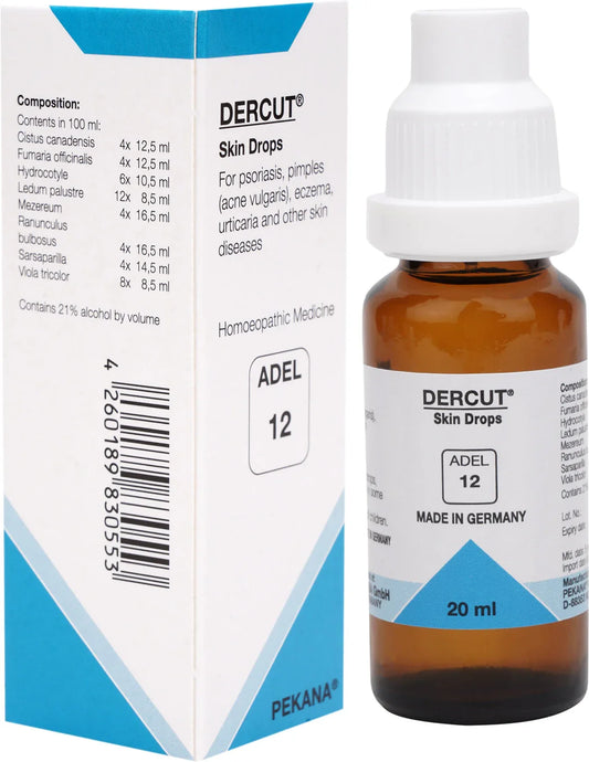 Adel Homeopathy 12 Dercut Drops - 20 ml