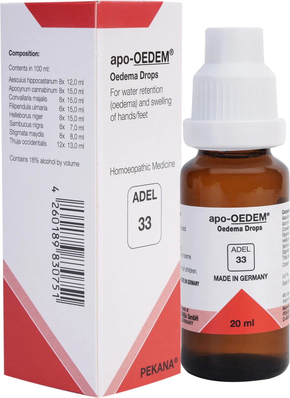 Adel Homeopathy 33 Apo-Oedem Drop - 20 ml