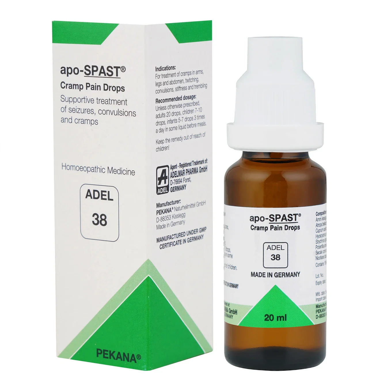 Adel Homeopathy 38 Apo-Spast Drops - 20 ml
