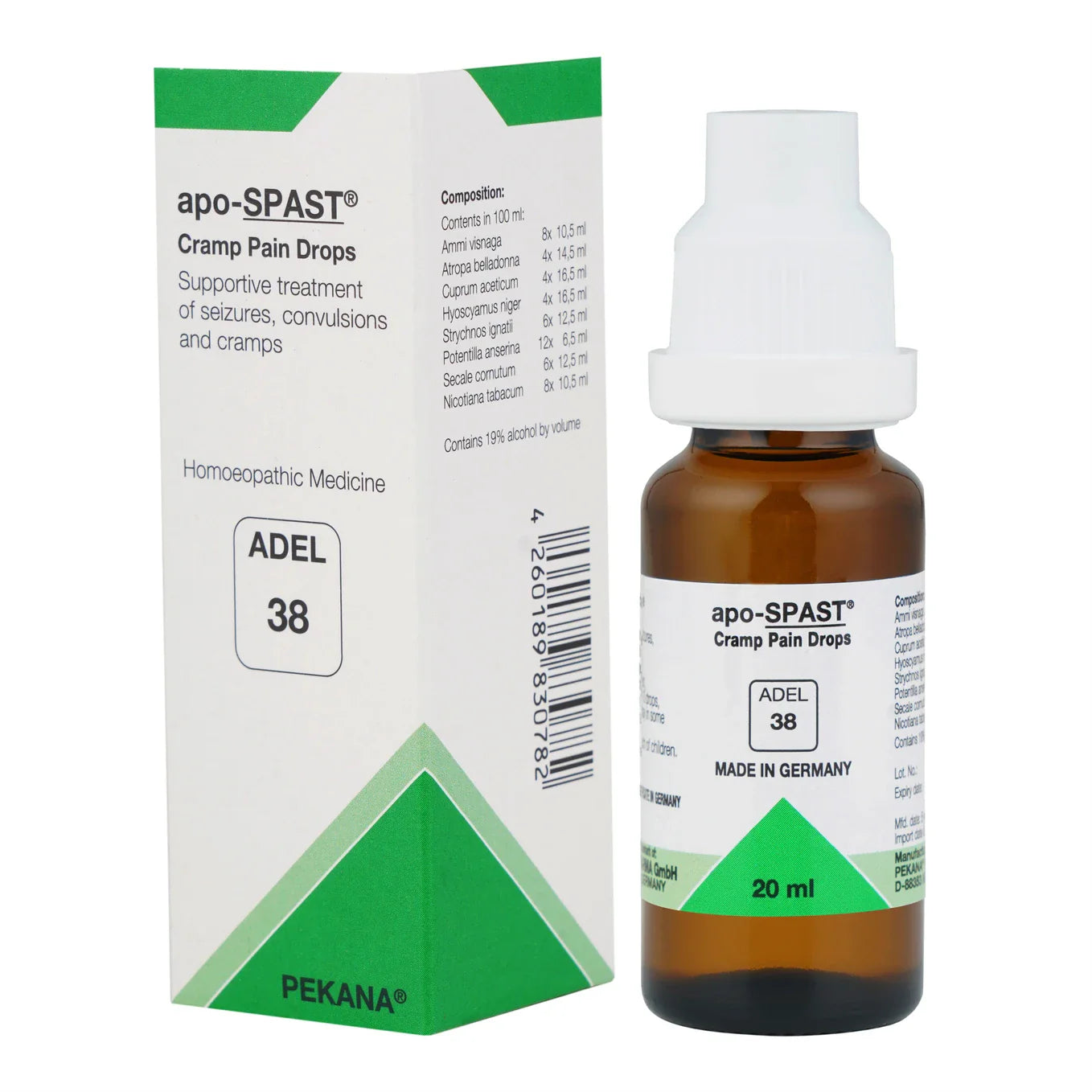 Adel Homeopathy 38 Apo-Spast Drops - 20 ml