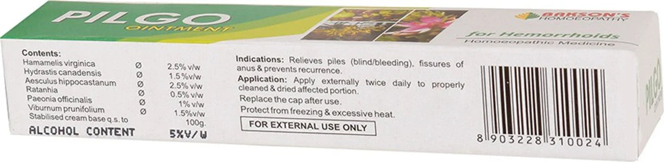 Bakson's Homeopathy Pilgo Ointment - 25 gm