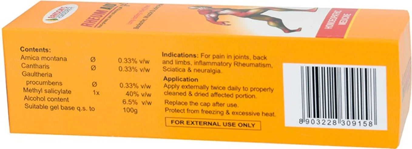 Bakson's Homeopathy Rheum Aid Gel - 60 gm