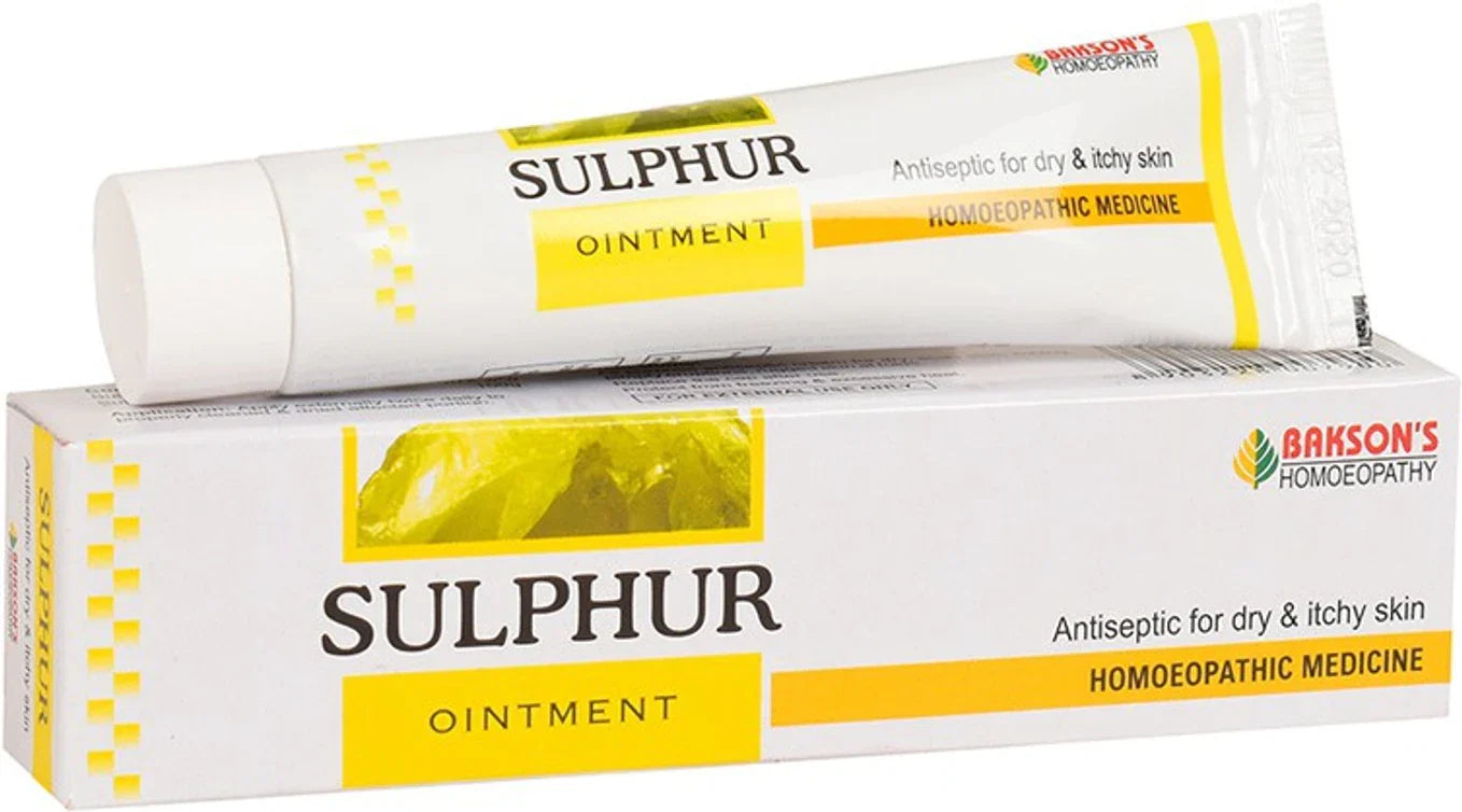 Bakson's Homeopathy Sulphur Ointment - 25 gm