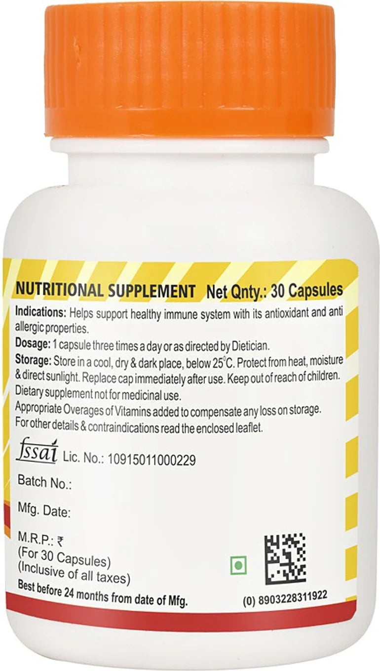 Bakson's Vitamin C Plus & Zinc Capsules - 30 caps