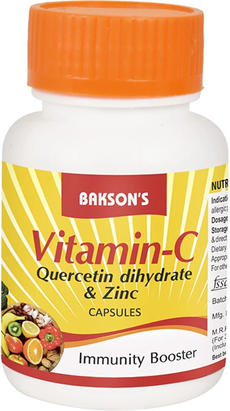 Bakson's Vitamin C Plus & Zinc Capsules - 30 caps
