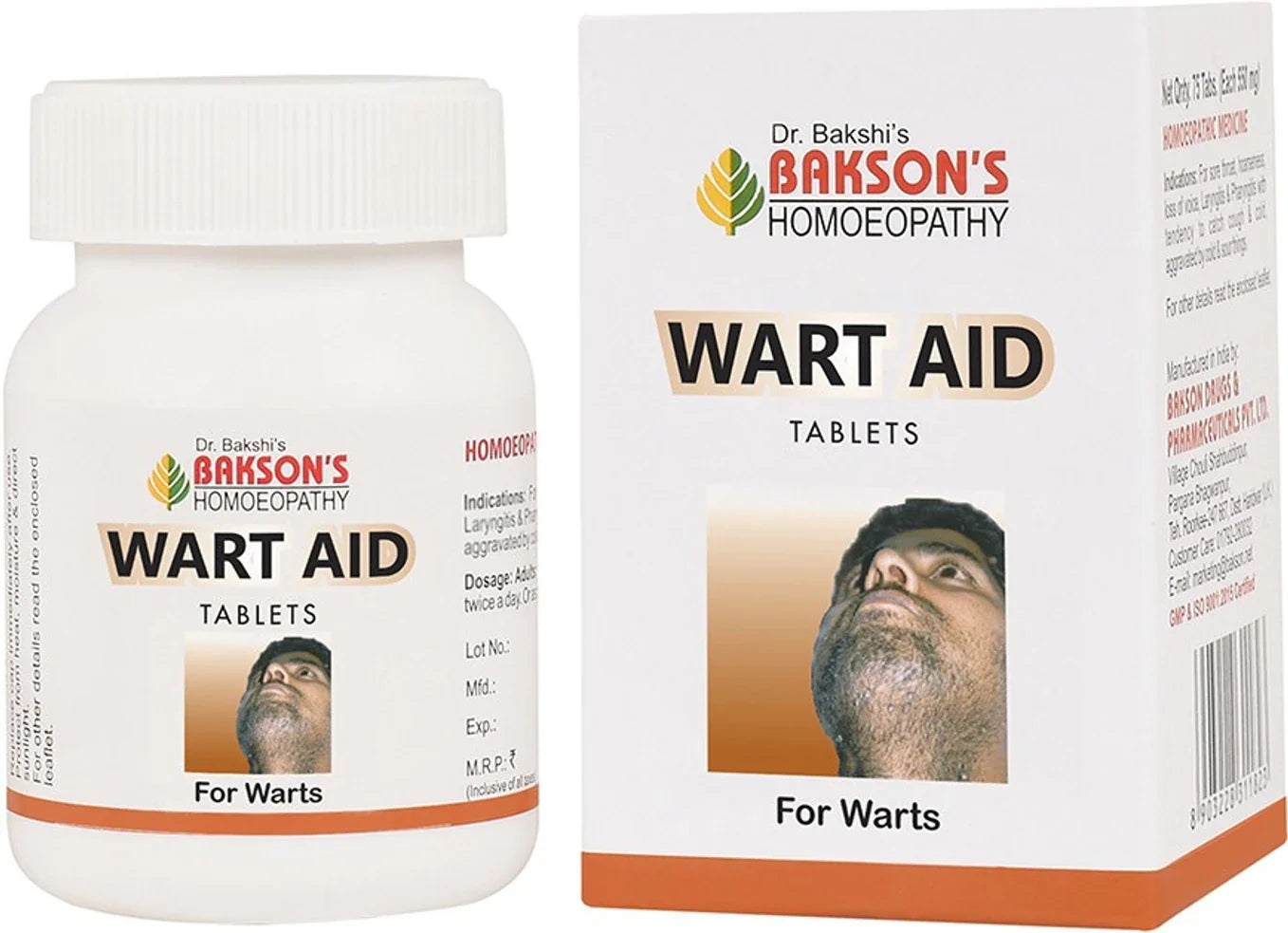 Bakson's Homeopathy Wart Aid Tablets - 75 Tablets