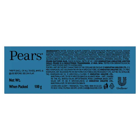 Pears Soft & Fresh Bathing Bar - 100 gm