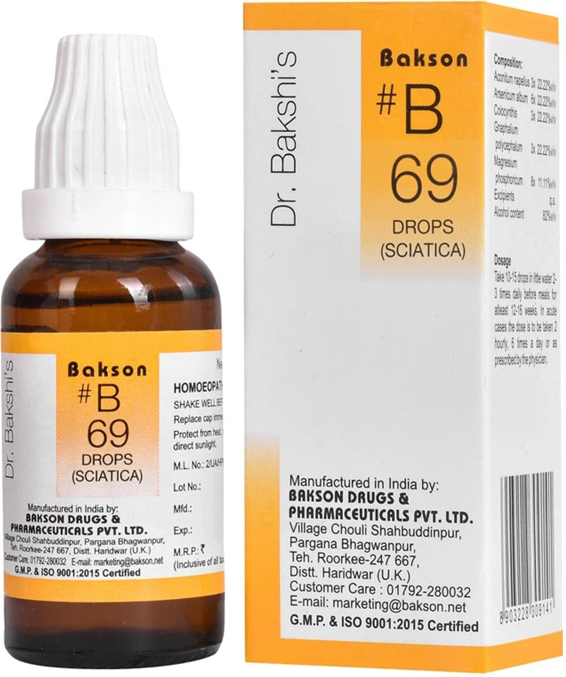 Bakson's Homeopathy B69 Drop - 30 ml