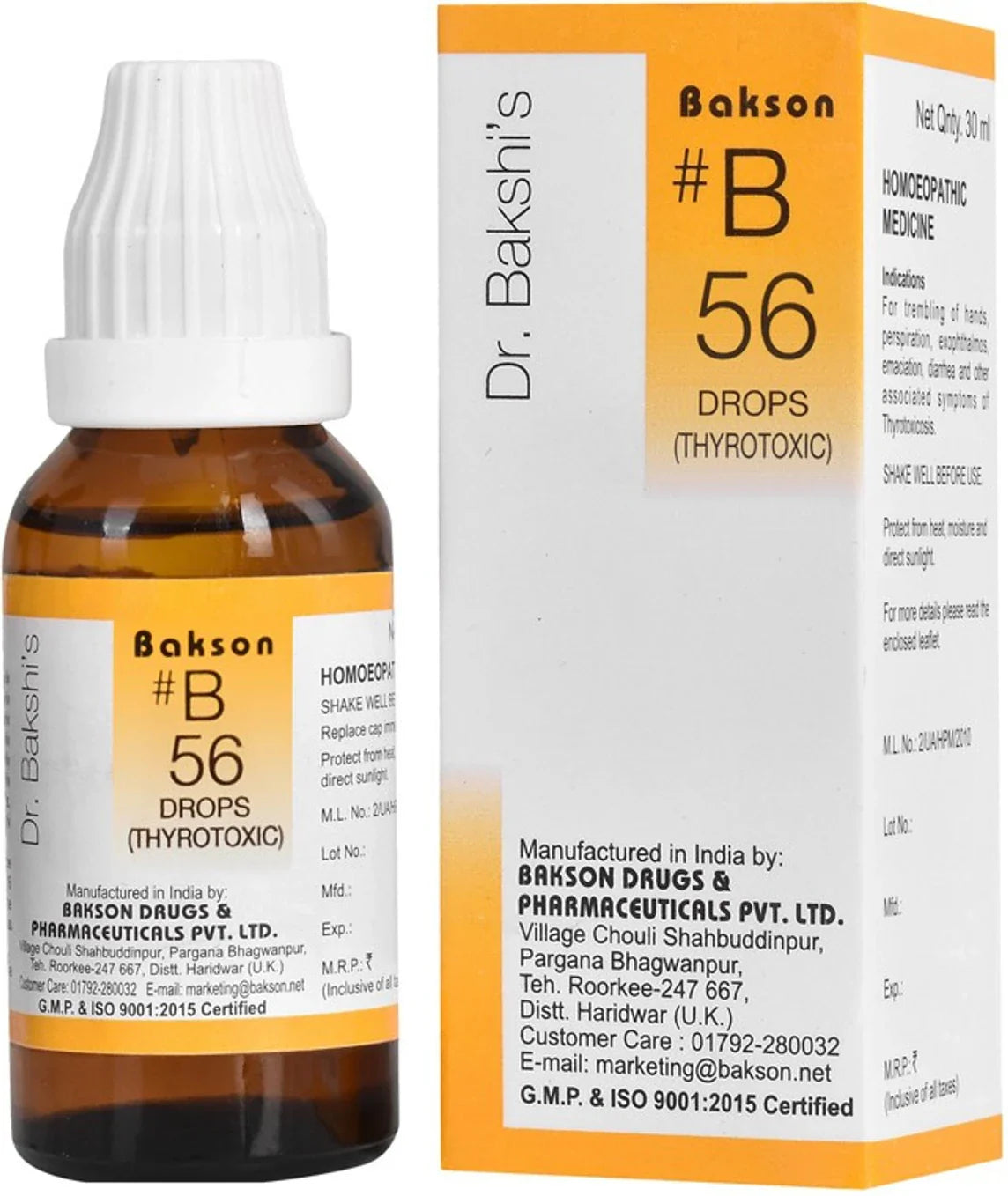 Bakson's Homeopathy B56 Drops - 30 ml