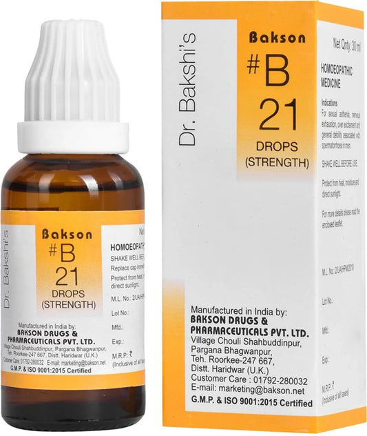 Bakson's Homeopathy B21 Drops - 30 ml