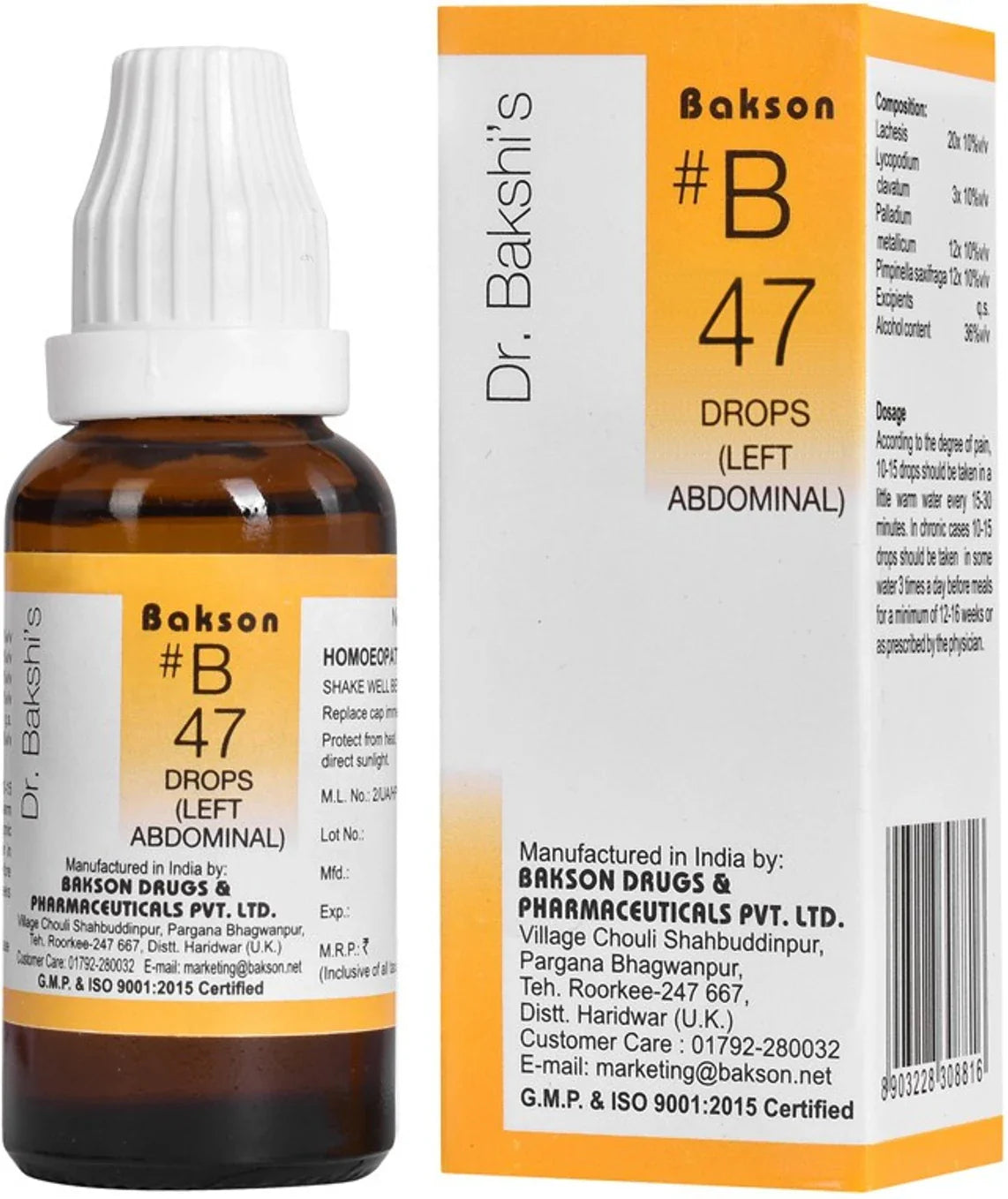 Bakson's Homeopathy B47 Drops - 30 ml