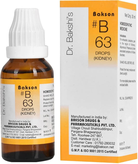 Bakson's Homeopathy B63 Drops - 30 ml