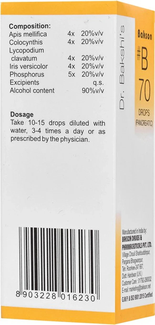 Bakson's Homeopathy B70 Drops - 30 ml