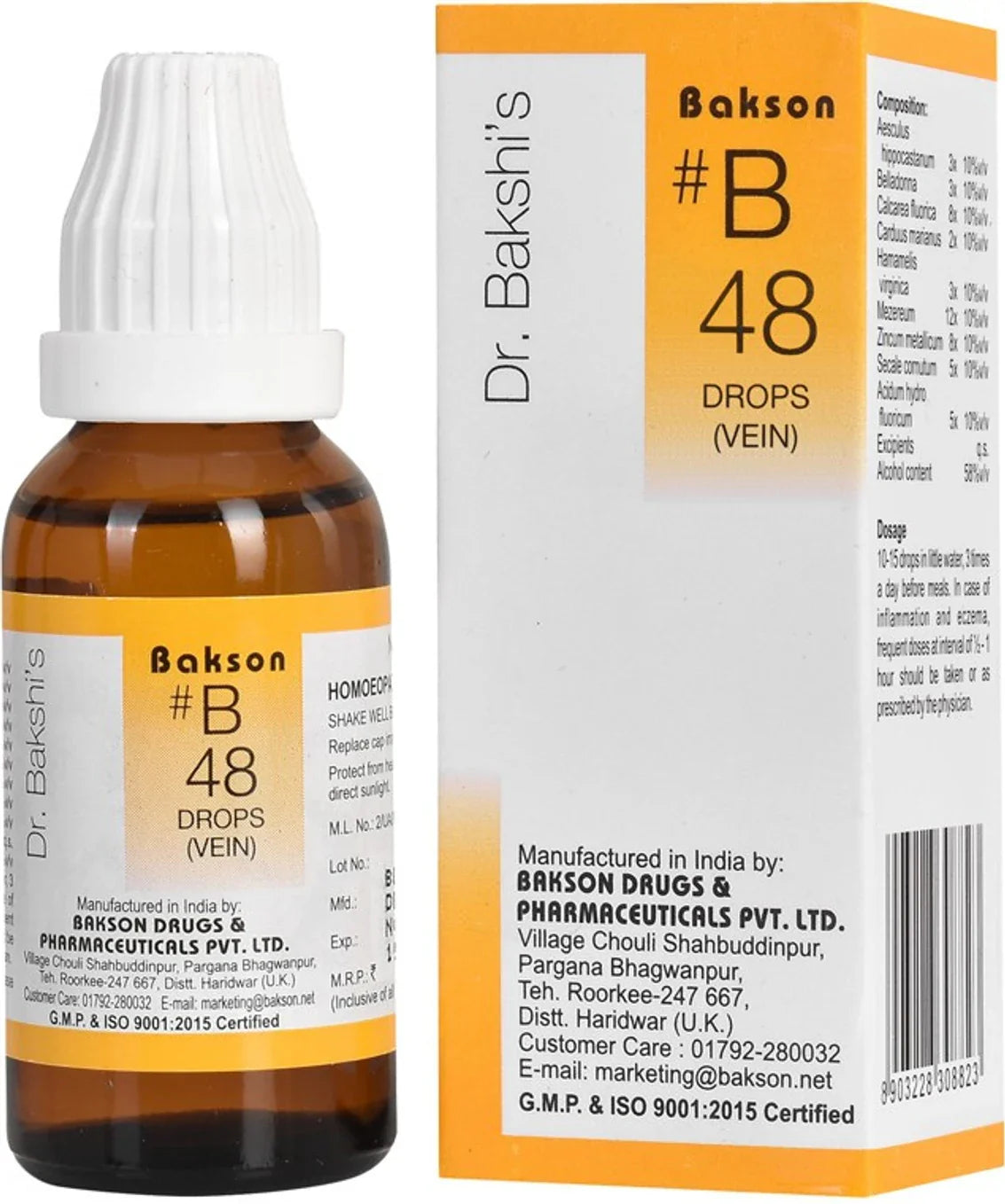 Bakson's Homeopathy B48 Drops - 30 ml