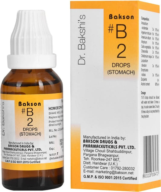 Bakson's Homeopathy B2 Drops - 30 ml
