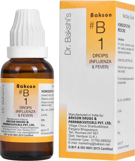 Bakson's Homeopathy B1 Drops - 30 ml