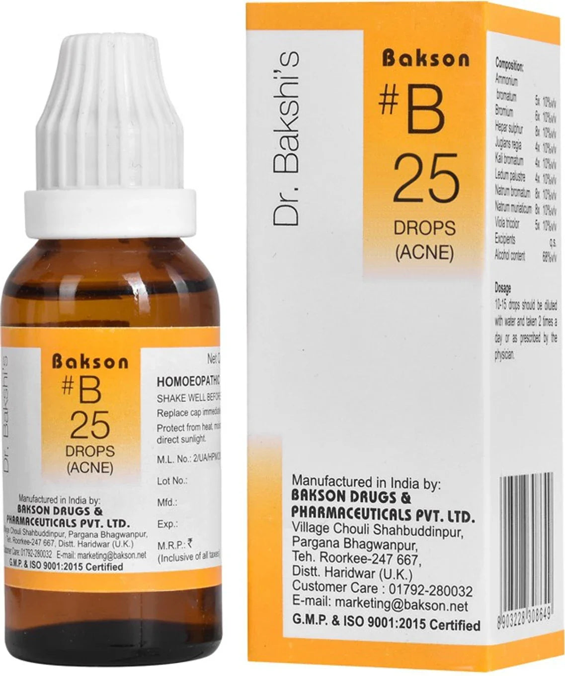 Bakson's Homeopathy B25 Drops - 30 ml