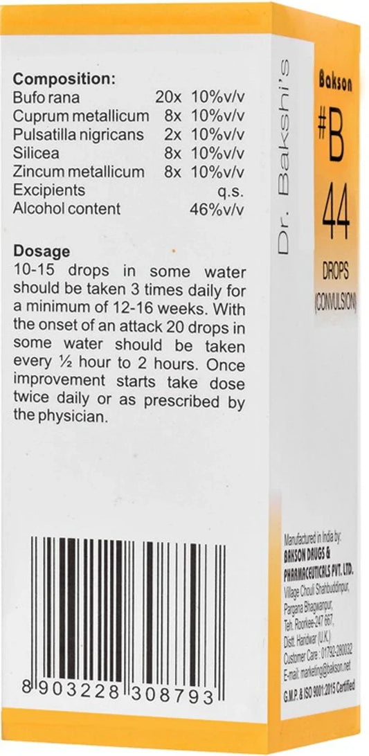 Bakson's Homeopathy B44 Drops - 30 ml