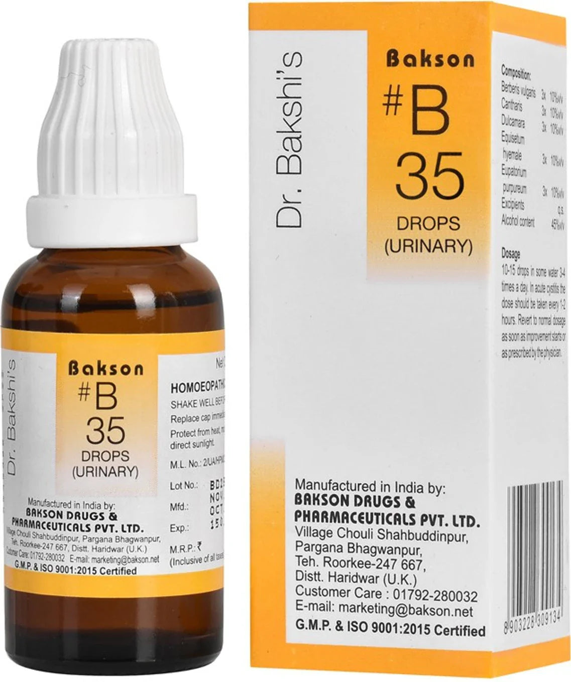 Bakson's Homeopathy B35 Drops - 30 ml
