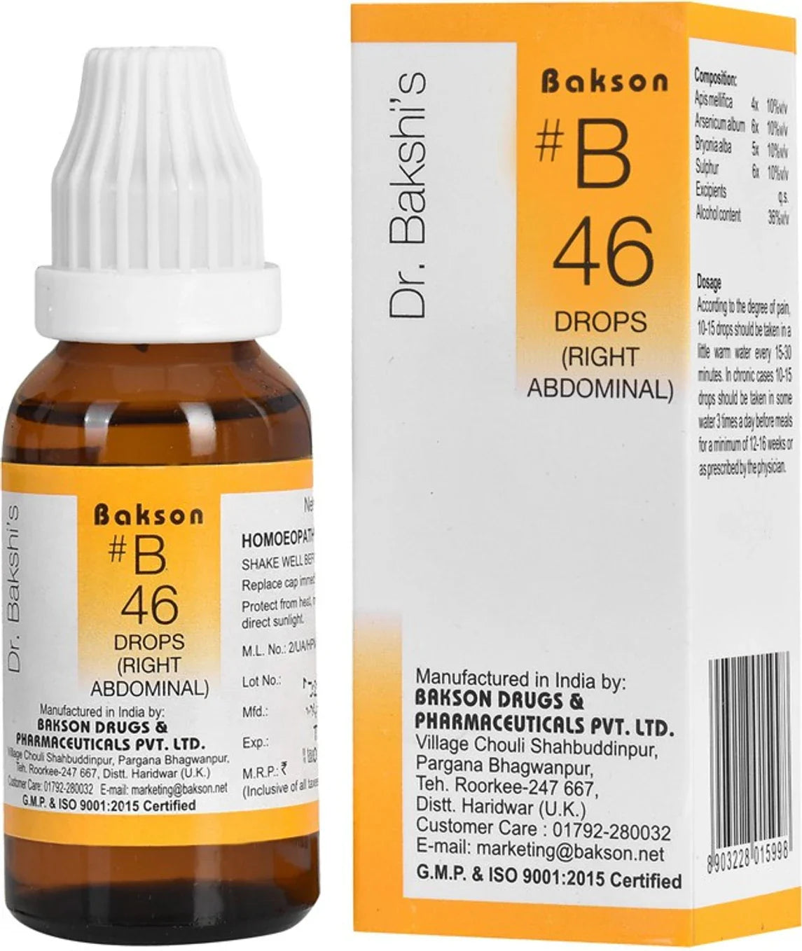 Bakson's Homeopathy B46 Drops - 30 ml
