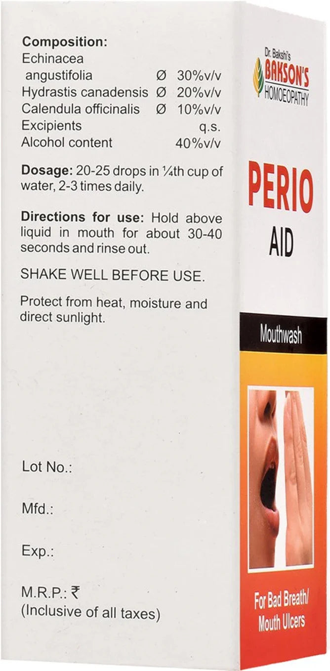 Bakson's Homeopathy Perio Aid Mouth Wash - 30 ml