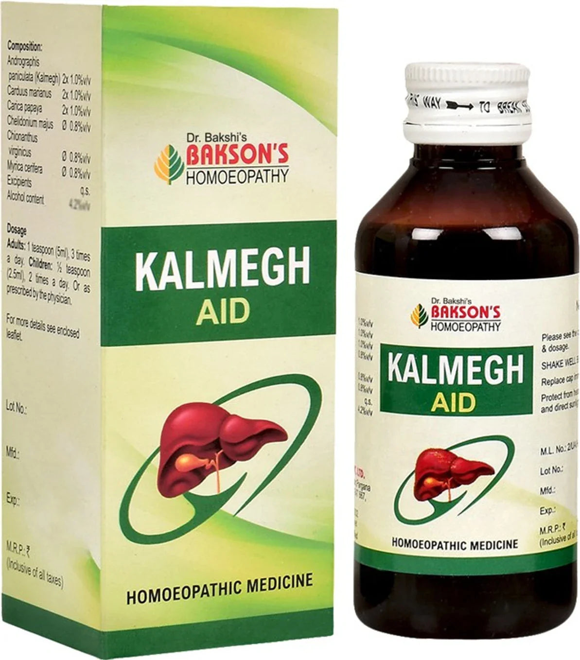Bakson's Homeopathy Kalmegh Aid Syrup - 115 ml