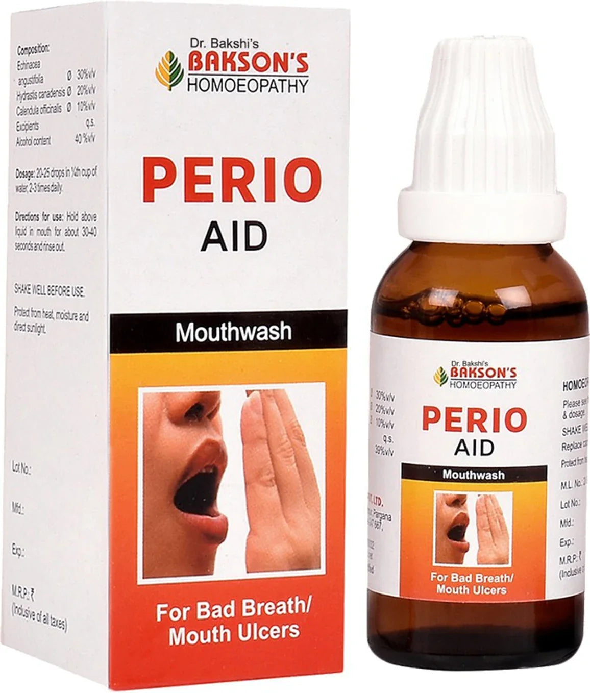 Bakson's Homeopathy Perio Aid Mouth Wash - 30 ml