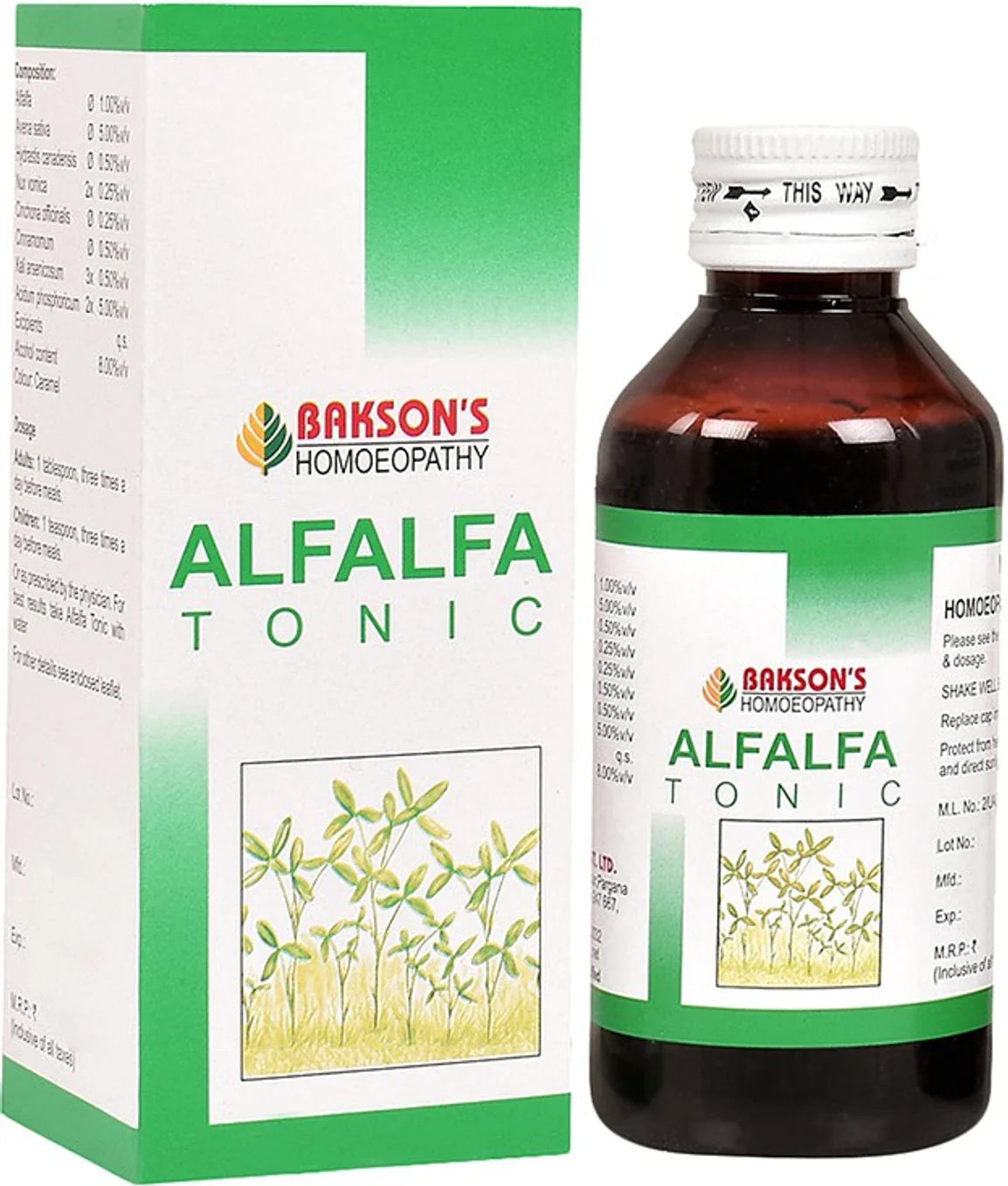 Bakson's Homeopathy Alfalfa Tonic - 115 ml