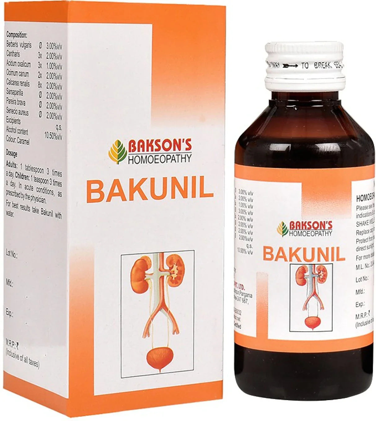 Bakson's Homeopathy Bakunil Syrup - 115 ml