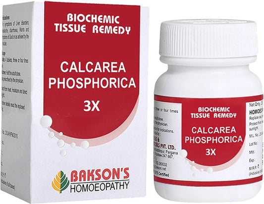 Bakson's Homeopathy Calcarea Phosphorica Biochemic Tablets - 3X - 25 gm