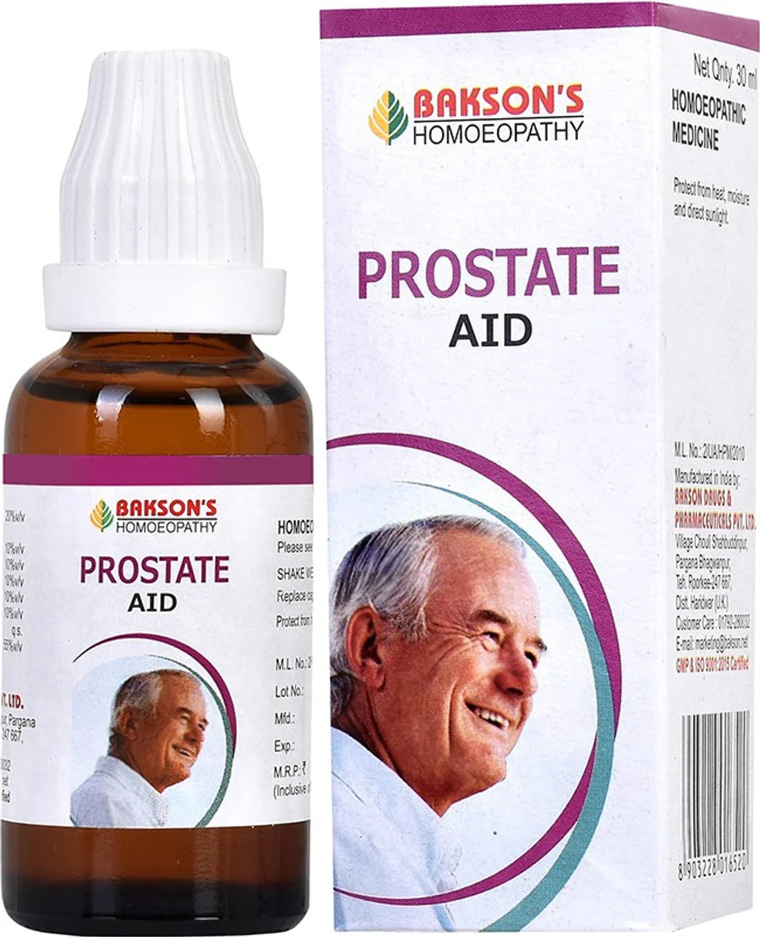 Bakson's Homeopathy Prostate Aid Drops - 30 ml