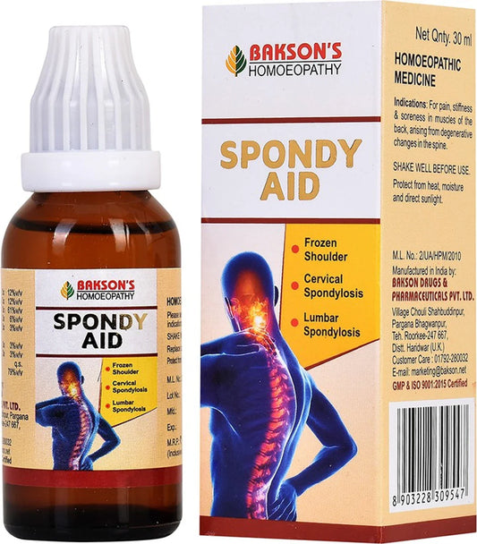 Bakson's Spondy Aid Drops - 30 ml - Pack of 1