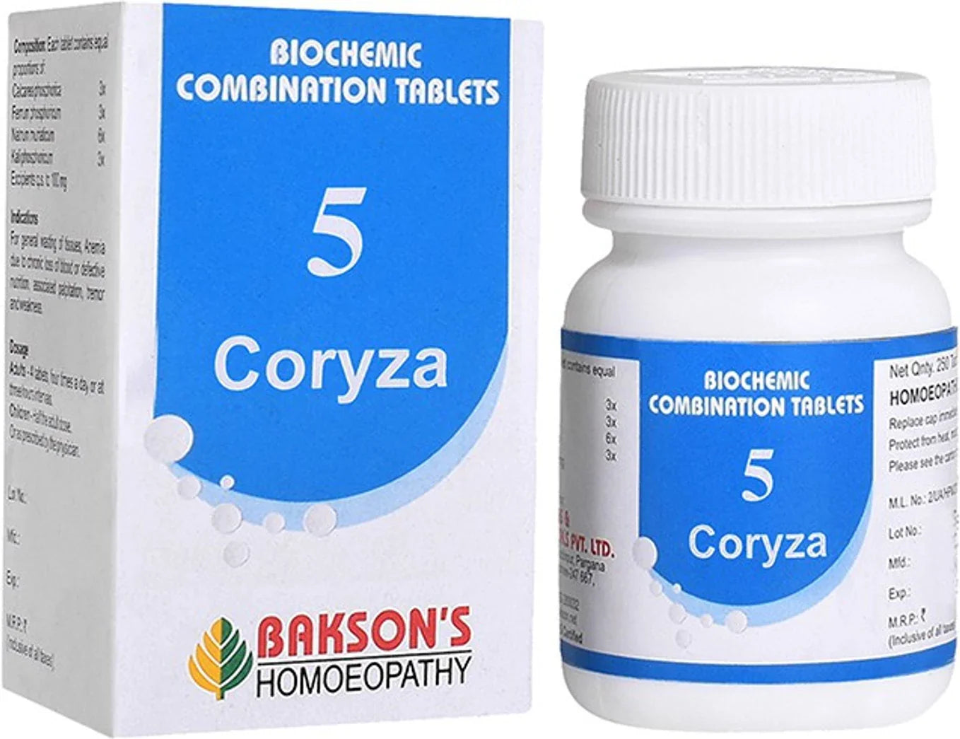 Bakson's Homeopathy Biochemic Combination 5 Tablets - 25 gm