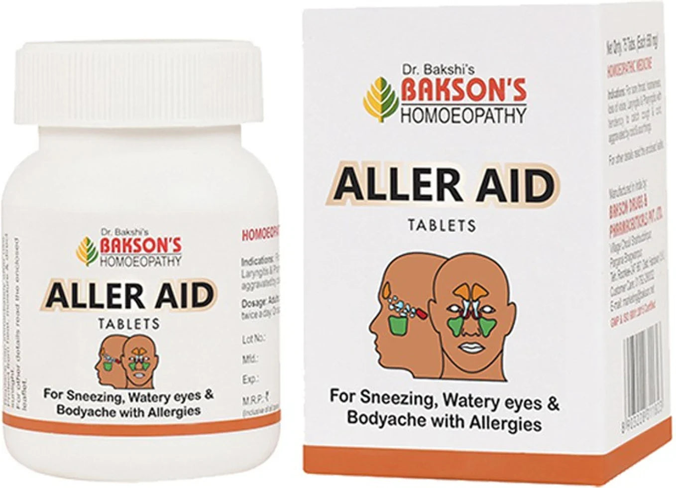 Bakson's Aller Aid Tablets - 75 tabs