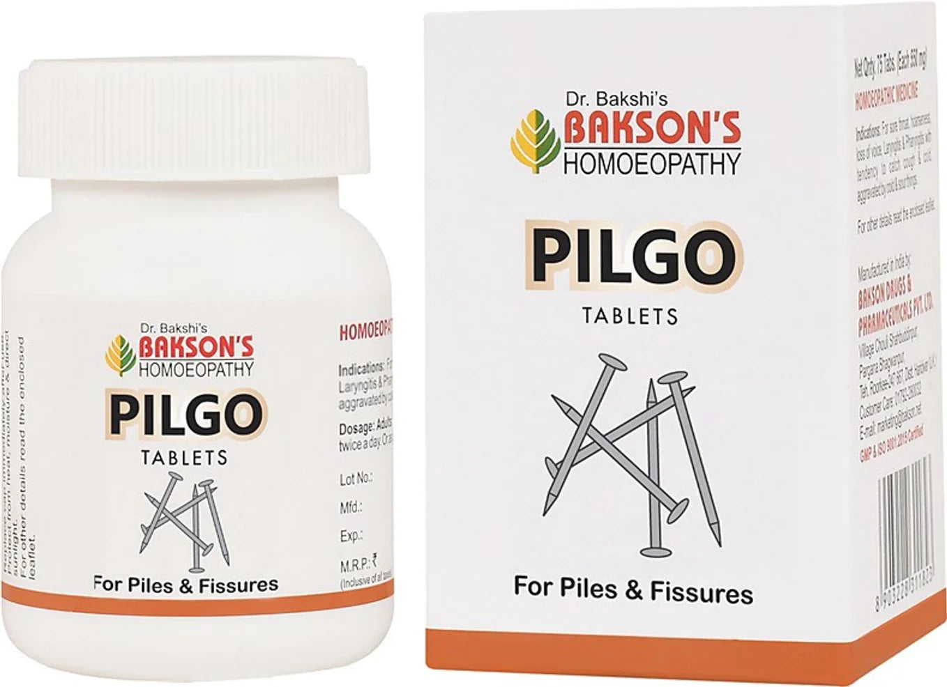 Bakson's Homeopathy Pilgo Tablets - 75 tabs