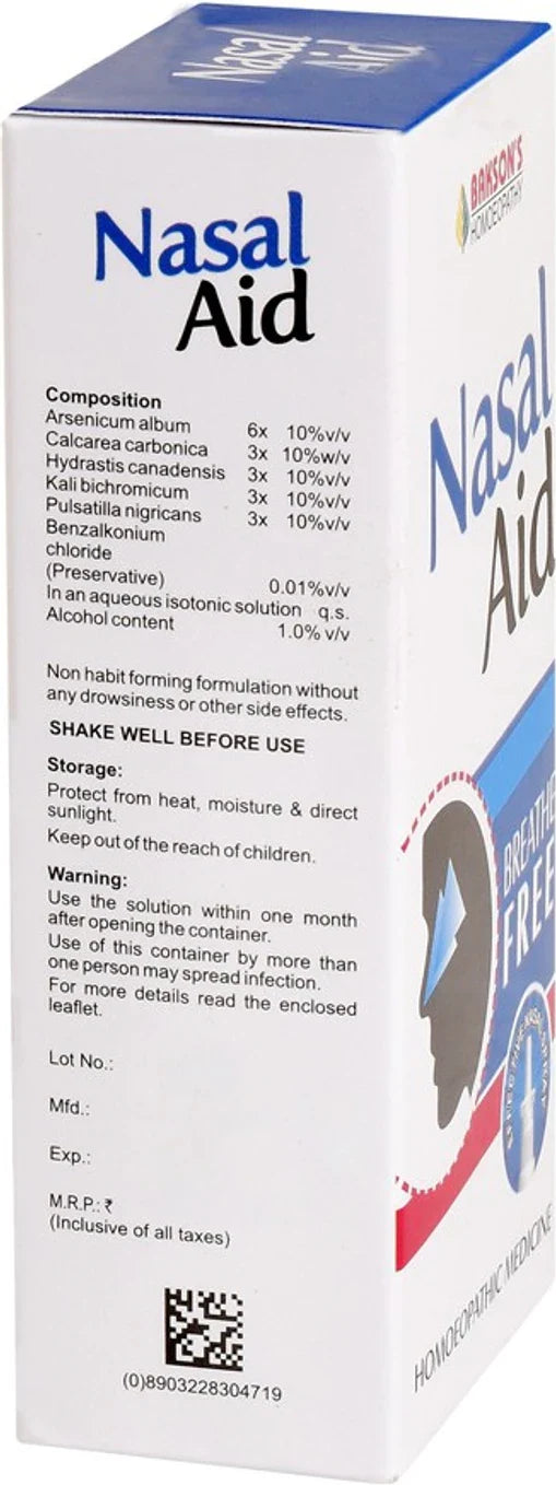 Bakson's Homeopathy Nasal Aid Spray - 10 ml