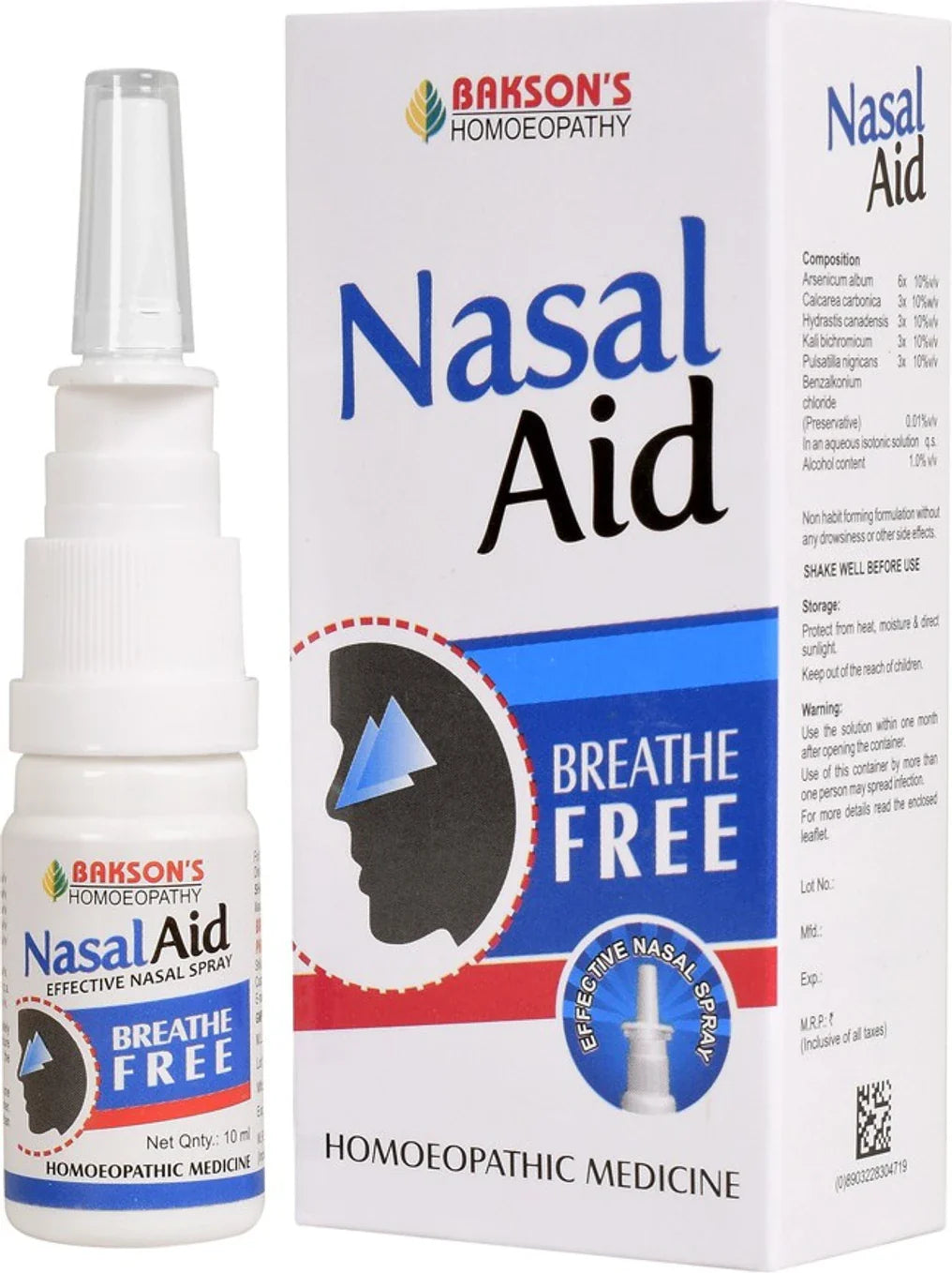 Bakson's Homeopathy Nasal Aid Spray - 10 ml