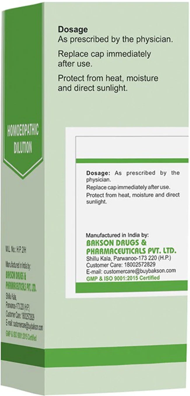 Bakson's Homeopathy Chaparro Amargosa Dilution - 30 ml - 30 CH